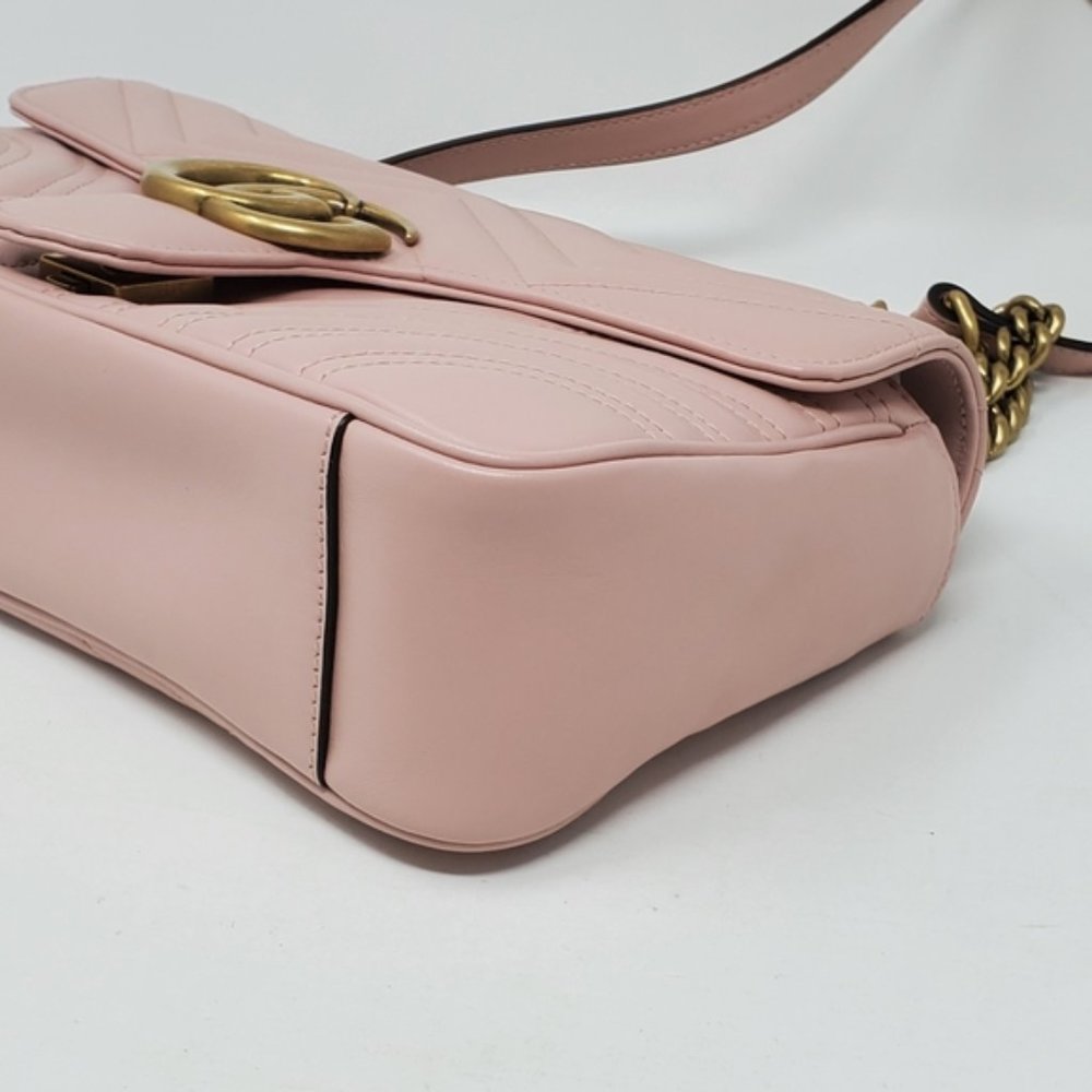Gucci Small Marmont Matellasse Leather Crossbody - Picture 7 of 14